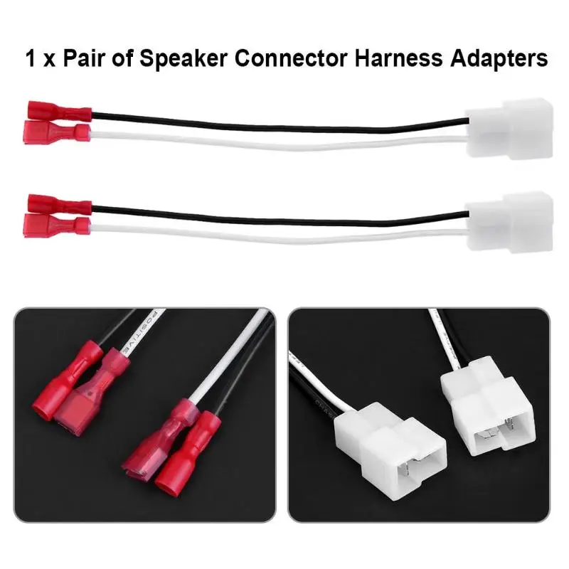 Audio Jumper Wire - 1 Paar Auto Luidspreker Connector Harnas
