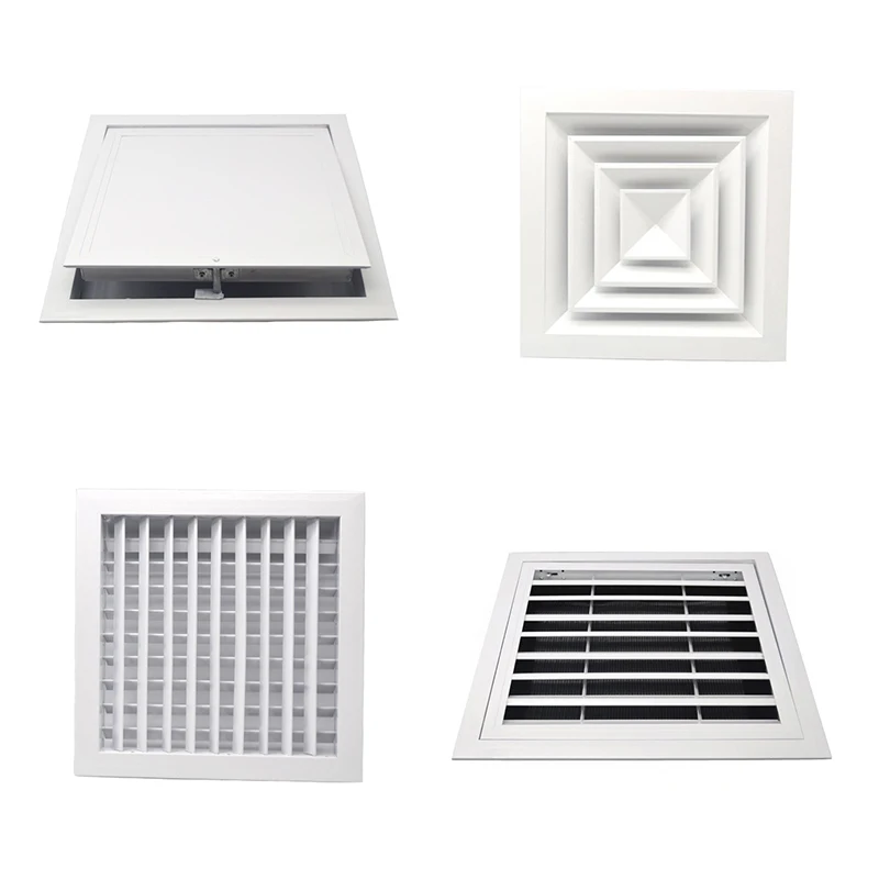 Ventilation Grille Aluminum - Witte ventilatierooster van aluminiumlegering, luchtroosters, luchttoevoer-