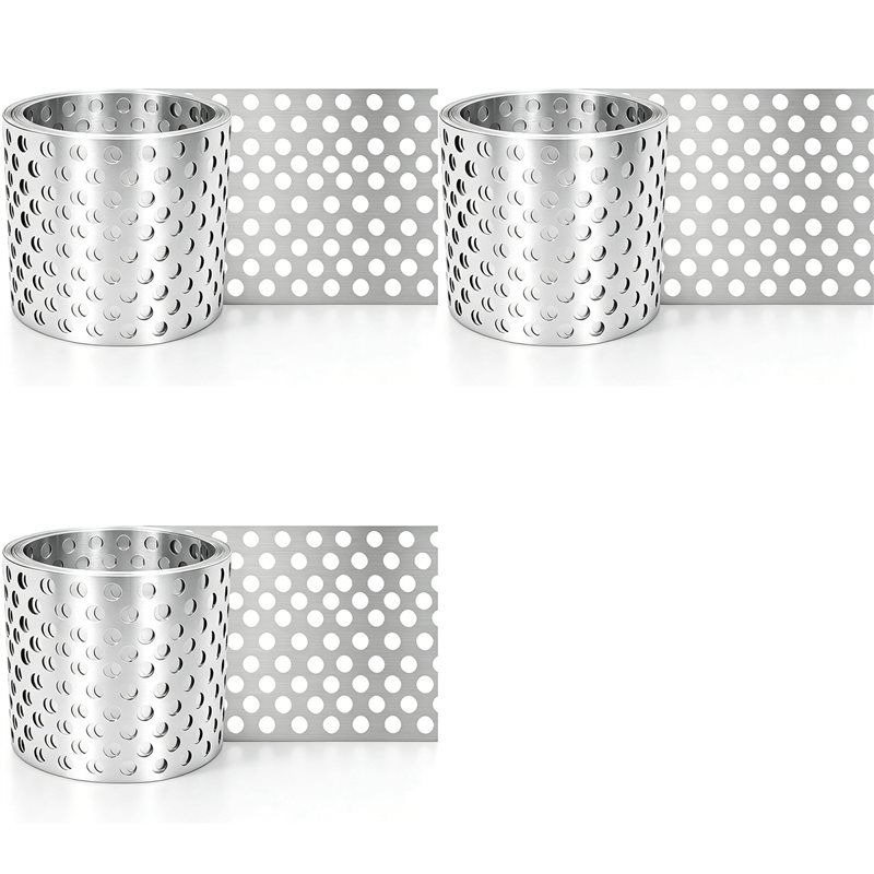 Ventilation Grille Aluminum - AAAN-3 stuks 7M aluminium dakrandrooster, aluminium,