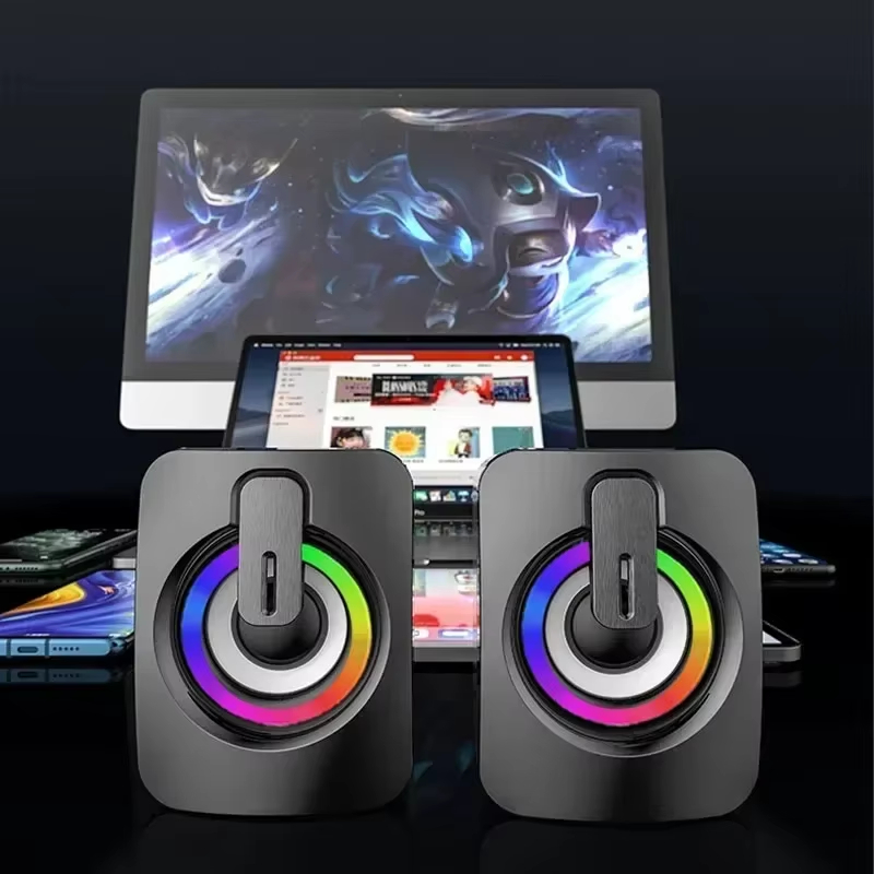 Speaker Wire - Nieuwe USB-computerluidsprekers met kabel, HIFI-stereogeluid, subwoofer,