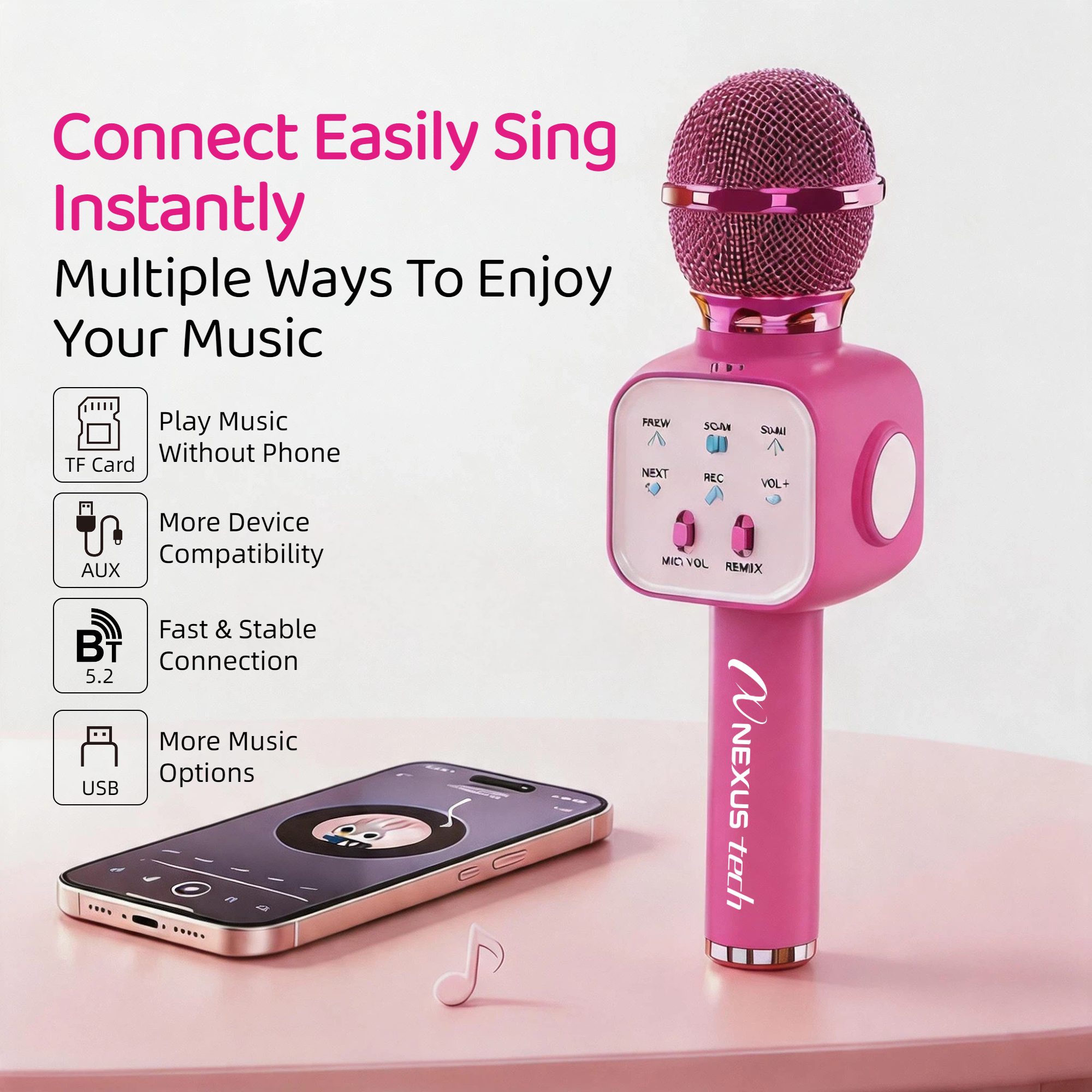 Draadloze Bluetooth 5.2 Karaok - Condenser Microphone Kit recensie en prijs
