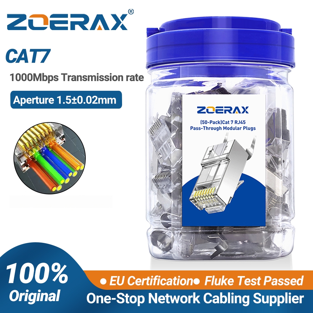ZoeRax 50-pack afgeschermde RJ - Rj45 Jack recensie en prijs
