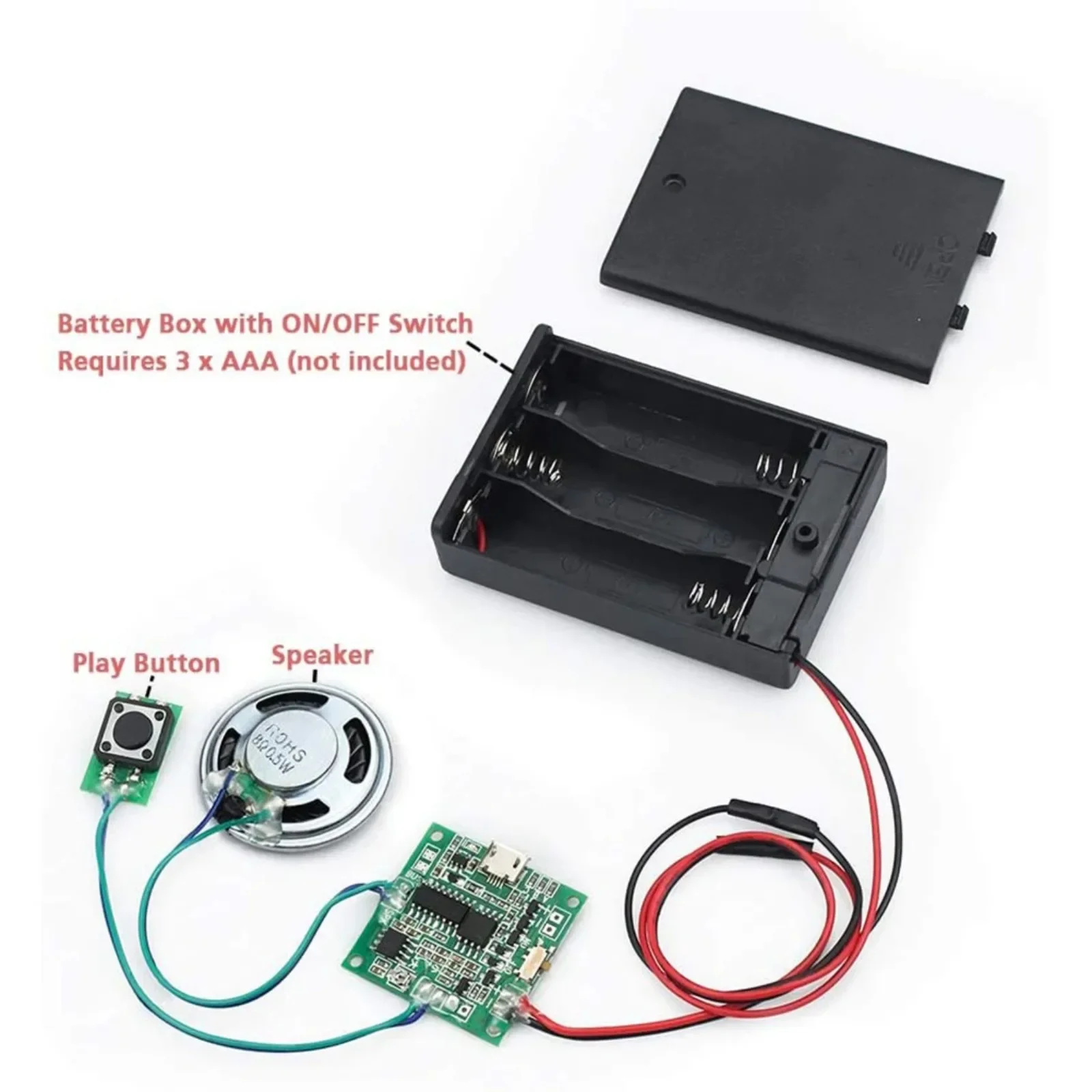 DIYmall Opneembare 8M MP3 WAV  - Diy Speaker recensie en prijs
